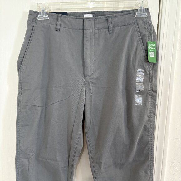 Gap Downtown Khaki Pants Ankle Mid Rise Gray Size 10 NEW - Picture 7 of 10